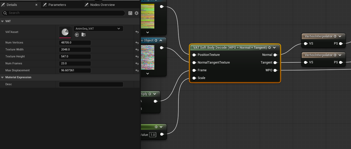 Assigning the data asset in the node's Details panel