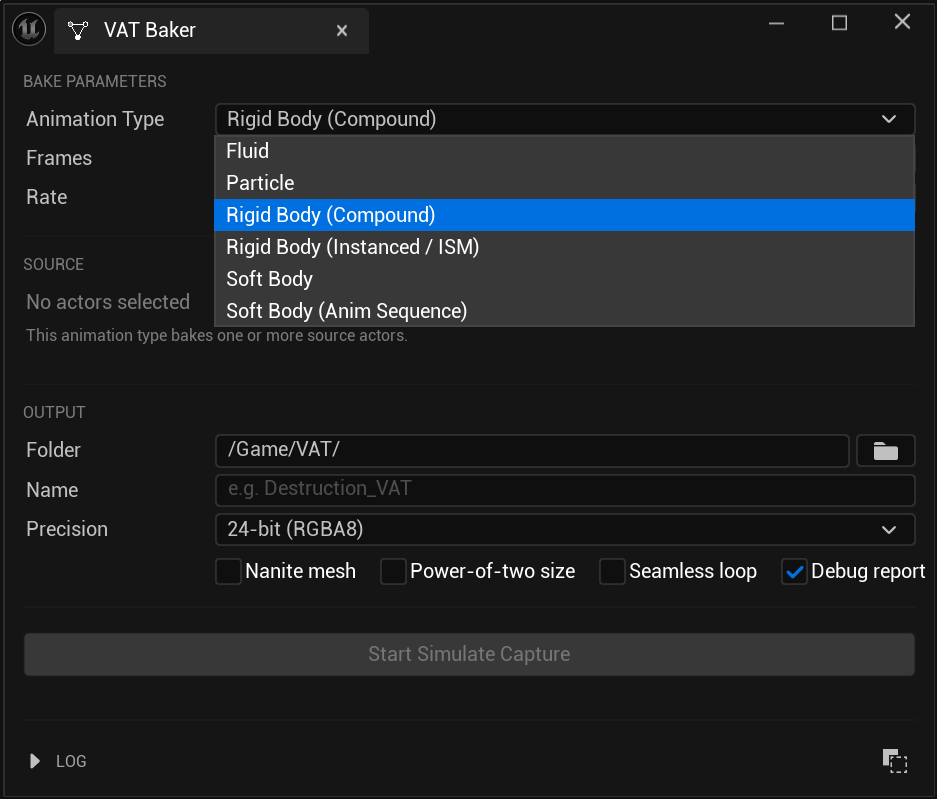 The Animation Type dropdown